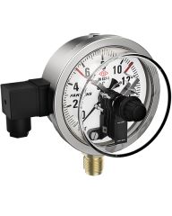 ÇAP Ø100mm TEK KONTAKLI HASSAS BASINÇ ÖLÇER MANOMETRE PAKKENS ELEKTRİK KONTAKLI