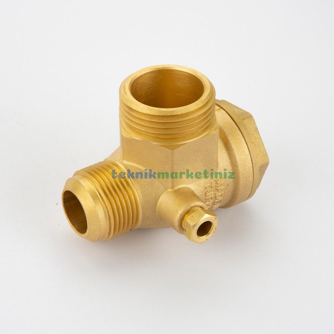 MAY-25 Kompresör Çekvalfi,  3/4'', 1'',  1/8”–Q6 mm Dişli Kompresör Çekvalfi YKS MAY25