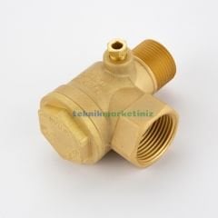 MAY-30 Kompresör Çekvalfi,  1'', 1'',  1/8”–Q6 mm Dişli Kompresör Çekvalfi YKS MAY30