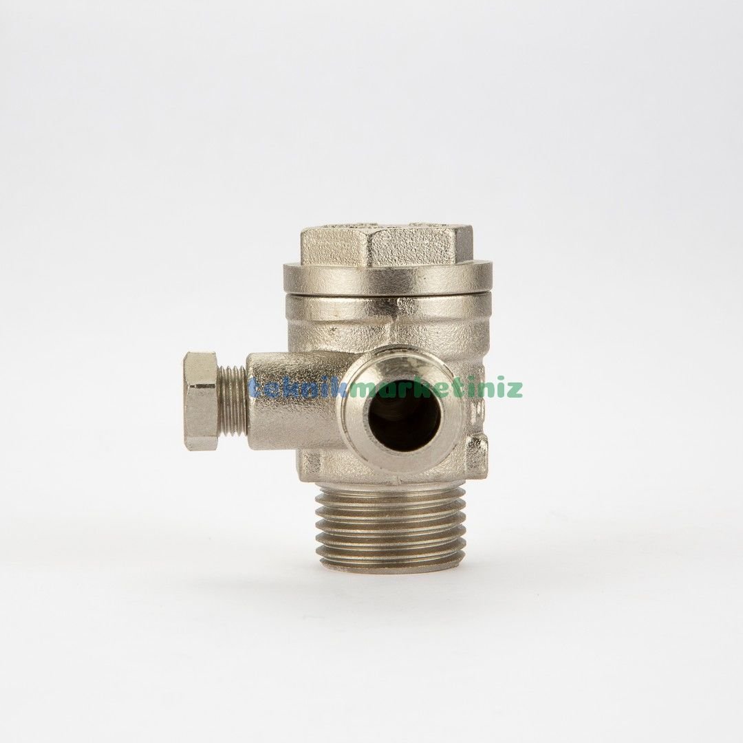 MAY-35 Kompresör Çekvalfi,  3/8'', 1/2'',  1/8”–Q6 mm Dişli Kompresör Çekvalfi YKS MAY35