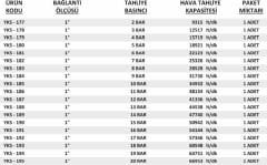 1'' Sabit Basınçlı Mühürlü YKS Emniyet Ventilleri 2 / 20 Bar Arası (Kompresör Emniyet Ventili)