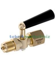 3 Yollu G1/2'' PN64 Pirinç Manometre Musluğu (EKO TİP), Manometre Valfi PAKKENS