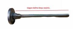 Ø63mm 0/+120°C Derece, Arkadan Çıkışlı G1/2'' Bi-Metal Sıcaklık Ölçer, Termometre, Paslanmaz Termovilli Mekanik Isı Gösterge Saati, EN 13190, CL2,0 PAKKENS, Dalma Boyu :