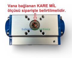 RA40DA Çift Etkili Pnömatik Aktüatör TORK RA 40 DA 9mm