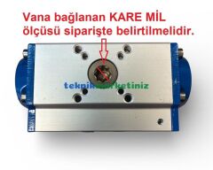 RA52DA Çift Etkili Pnömatik Aktüatör TORK RA 52 DA 11mm
