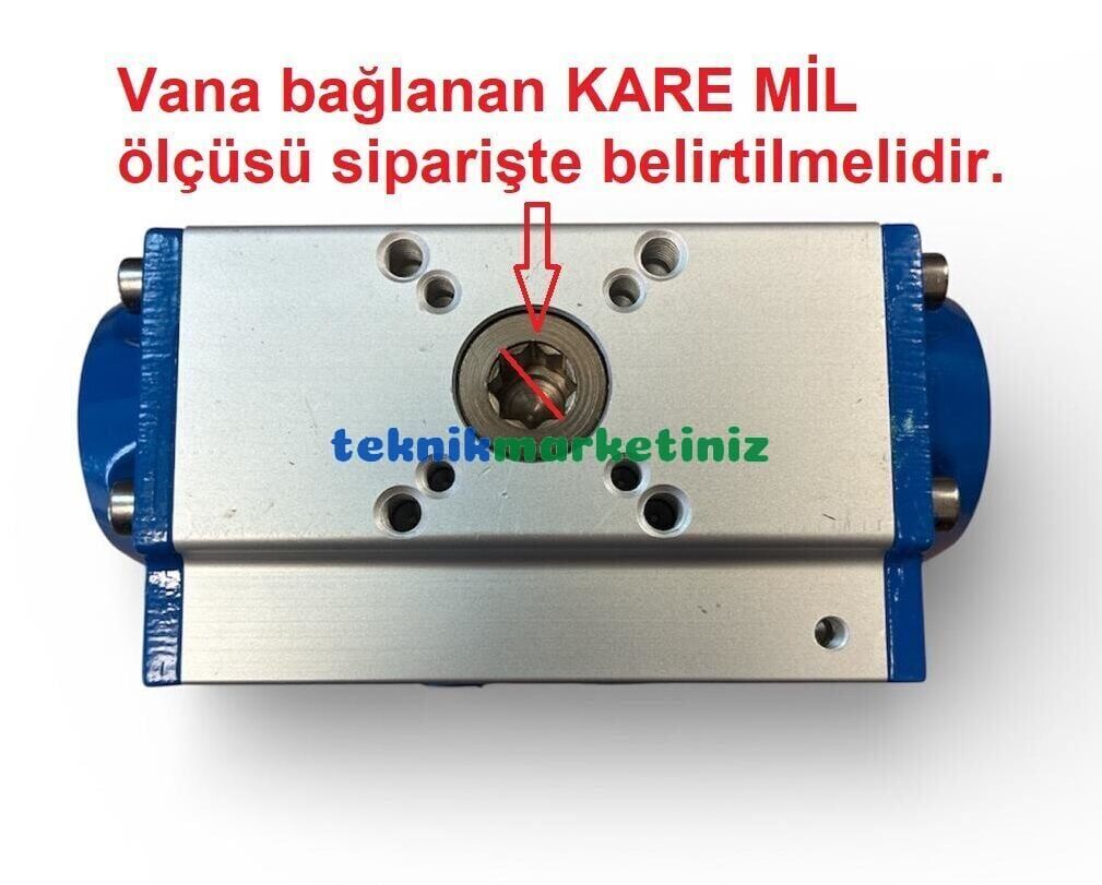 RA32DA Çift Etkili Pnömatik Aktüatör TORK RA 32 DA 11mm