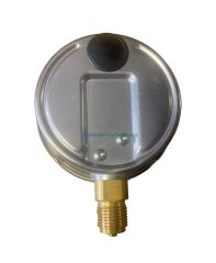 Ø100mm 0/100 Bar Alttan Bağlantılı Paslanmaz Gövde Sıvı Dolgulu CL1,0 Hassas Basınç Ölçer, Manometre G1/2'' Prinç Bağlantı Elemanlı Class 1,0 PAKKENS