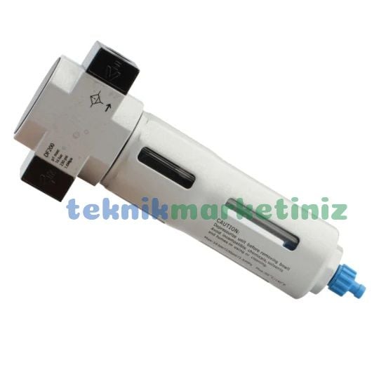 3/8'' Metal Gövde Pnömatik Filtre, Festo Tip Pnomatik Hava Filtresi Su Tutucu DF Serisi