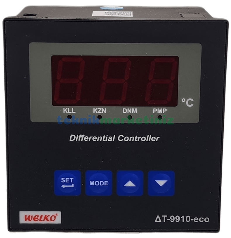 WELKO DT-9910-eco Diferansiyel Termostatı EMKO ∆T-9910-eco Pompa Kontrolörü