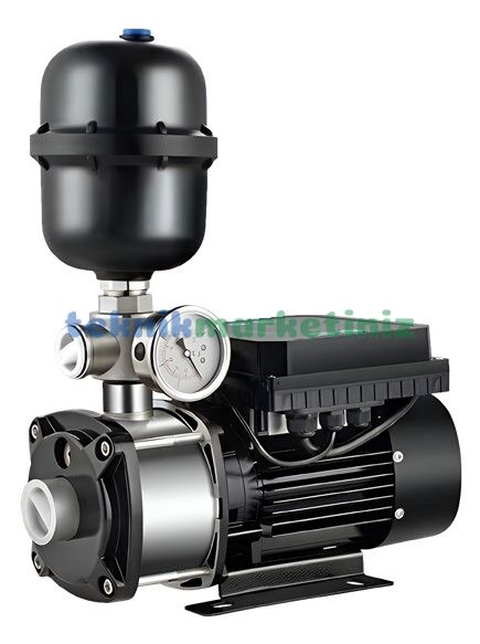 Water Sound DC700W-P Frekans Kontrollü, Sessiz, Paslanmaz Yeni Nesil Hidrofor 3 Kat - 4 Daire, 5 Bar - 5.8 m³/h