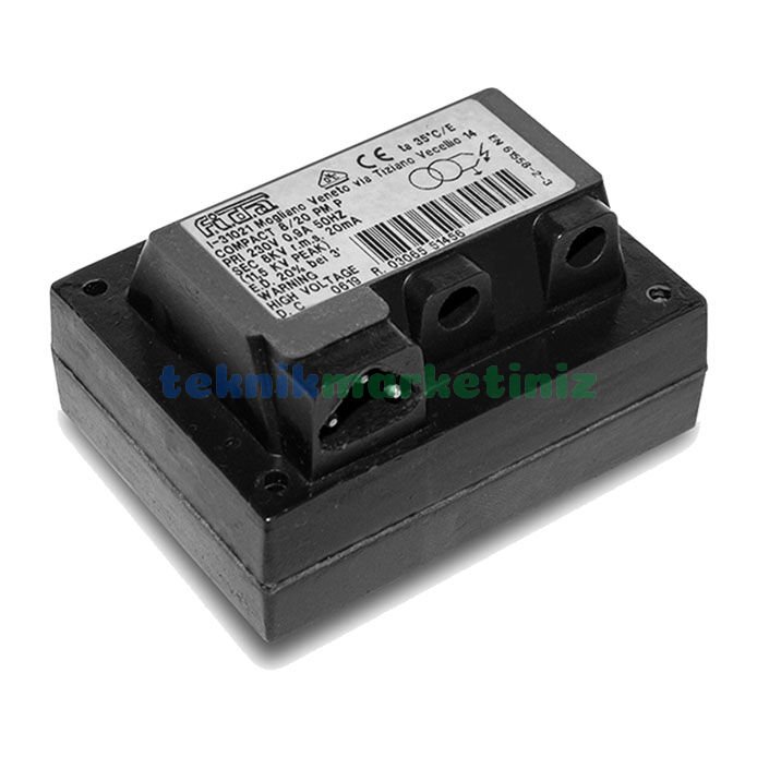 F.I.D.A. TE102D SP4I 10/20 CM 2X5000V %33 Çift Çıkış SARGILI ATEŞLEME TRAFOSU