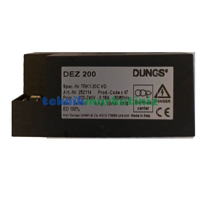 DUNGS 252113 DEZ100 230 VAC ATEŞLEME TRAFOSU
