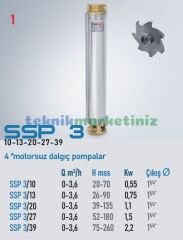 4'' MOTORSUZ DERİN KUYU DALGIÇ POMPA GÖVDESİ SSP3/10