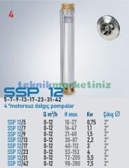 4'' MOTORSUZ DERİN KUYU DALGIÇ POMPA GÖVDESİ SSP 12/5