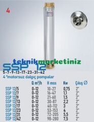 4'' MOTORSUZ DERİN KUYU DALGIÇ POMPA GÖVDESİ SSP 12/13