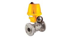 TORK EAV-905  220 VAC ELEKTRİK AKTÜATÖRLÜ 316 PASLANMAZ PN 40 FLANŞLI 3 PARÇALI KÜRESEL VANA-ON-OFF