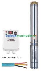 4'' 1,1KW-1,5HP 220V. Dalgıç Pompa+Motoru MOMENTUM 4XRm4/14-1.1 Derin Kuyu Motor+Pompası