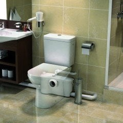 Sanibest Pro 1 Klozet+1 Lavabo+1 Duş Kabini+1 Çamaşır Makinesi Gideri Öğütücülü, Bıçaklı Foseptik Tahliye Pompası 4 Tahliye Girişli WC+3 Ünite
