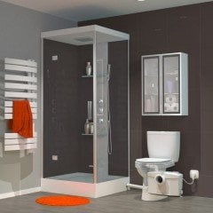 Sanipro XR 1 Klozet+1 Lavabo+1 Duş Kabini+1 Çamaşır Makinesi+1 Bide Gideri Öğütücülü, Bıçaklı Foseptik Tahliye Pompası 4 Tahliye Girişli WC+3 Ünite