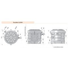 Sanifos 610 Çift Pompa Bıçaklı Monofaze 220 Volt Ticari ve Toplu Kullanım için Foseptik ve Pis, Atık Su, Otomatik Tahliye İstasyonu Zemin Altı veya Zemin Üstü