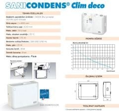 Sanicondens Clim Deco Klima Yoğuşma Suyu Drenaj Tahliye Pompası