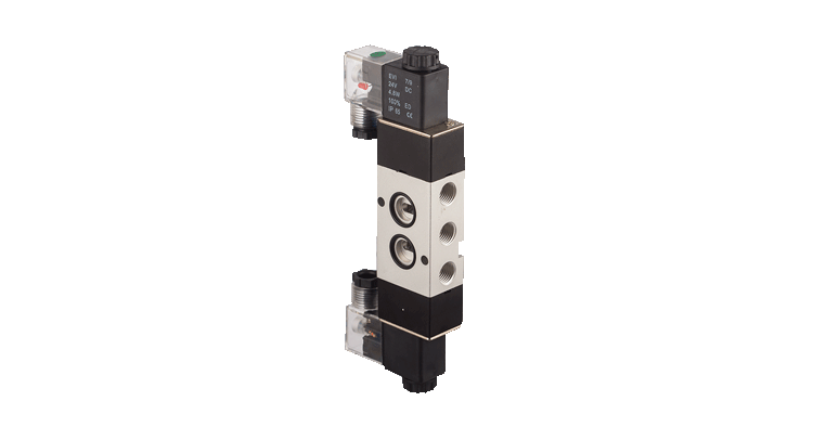 NM52W2S, 1/4''-5/2'' ÇİFT BOBİNLİ NAMUR PNOMATİK YÖN VALFLERİ