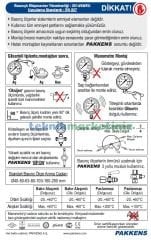 Ø40mm 0-60 Bar G1/8'' inç Arkadan Bağlantılı Genel Amaçlı Kurutip Manometre, Basınç Göstergesi CL2,5 PAKKENS