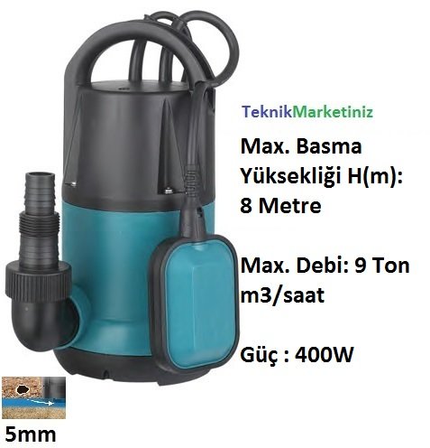 Momentum PKS400-PE Plastik Temiz Su Drenaj Dalgıç Pompası Fiyatı
