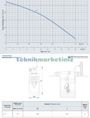 ST-1 1/2'' Elektromanyetik Dalgıç Pompa Temiz Su Pompası Hmax:54metre, Debi(Max):1200 Litre/saat STAR POMPA