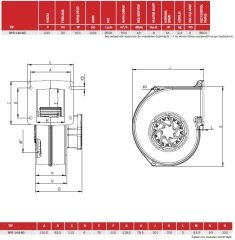 BPS 140-60 Plastik Gövdeli Salyangoz Fan