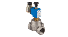 DOĞALGAZ İÇİN NORMALDE KAPALI MANUEL RESETLİ ( EMNİYETLİ ) TORK S8086 SERİSİ SOLENOİD VANA, DİŞLİ