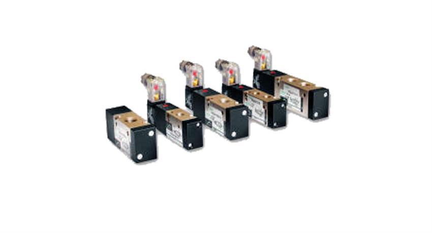 E52W1S, 1/4”-5/2 TEK BOBİNLİ PANO TİP PNOMATİK YÖN VALFLERİ