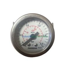 Ø40mm 0-2,5 Bar G1/8'' inç Panotip Arkadan Bağlantılı Genel Amaçlı Kurutip Manometre, Basınç Göstergesi CL2,5 PAKKENS