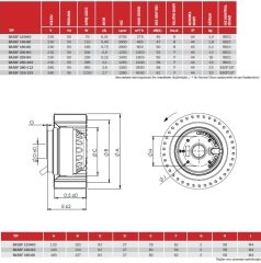 BASSF 315-125 Dıştan Rotorlu Radyal Soğutma Fanı