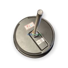 Ø160mm 0/+300°C Derece, Arkadan Çıkışlı G1/2'' Bi-Metal Sıcaklık Ölçer, Termometre, Paslanmaz Termovilli Mekanik Isı Gösterge Saati, EN 13190, CL2,0 PAKKENS, Dalma Boyu :
