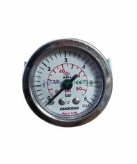 Ø40mm 0-400 Bar G1/8'' inç Panotip Arkadan Bağlantılı Genel Amaçlı Kurutip Manometre, Basınç Göstergesi CL2,5 PAKKENS