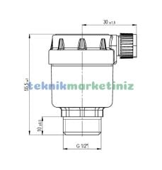 HAVA TAHLİYE CİHAZI (PURJÖR) 1/2'' ÇEKVALFSİZ PAKKENS