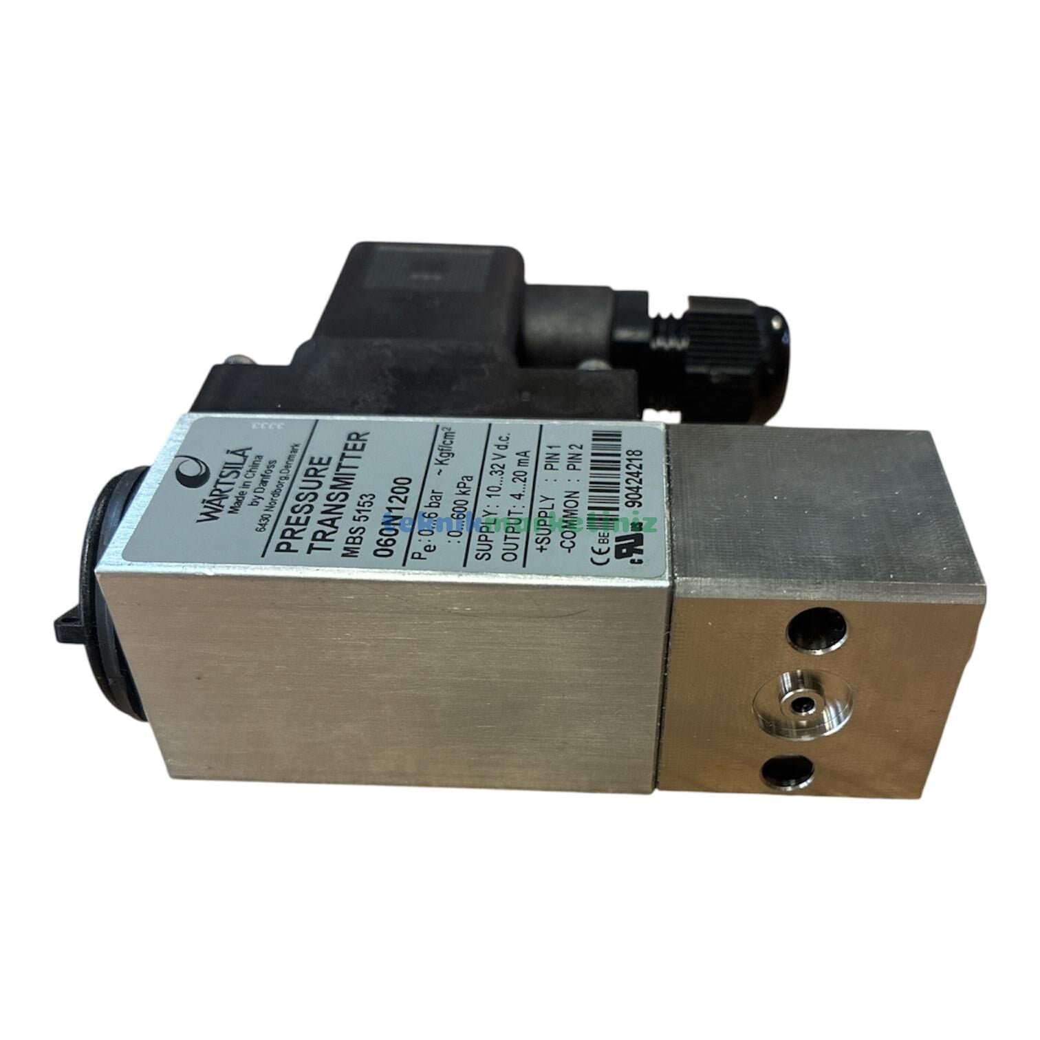 Flanş Bağlantılı, 4-20 mA Çıkışlı, 0-6 Bar(0-600 kpa) Basınç Transmitteri DANFOSS-Wartsila 060N1200 MBS 5153