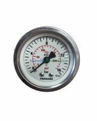 Ø50mm 0-16 Bar Panotip Arkadan Bağlantılı Genel Amaçlı Kurutip Manometre, Basınç Göstergesi CL2,5 PAKKENS