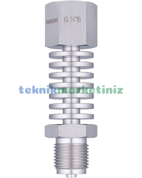 PASLANMAZ AISI316 Manometre Soğutma Kulesi G1/2'' - G1/2'' PN600 PAKKENS