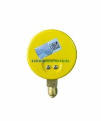 Ø63mm 0/1000 Milibar Alttan Bağlantılı Kurutip Kapsül Diyaframlı Basınç Ölçer, Milibar Manometre G1/4'' CL1,6 PAKKENS