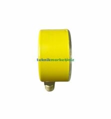 Ø63mm 0/1000 Milibar Alttan Bağlantılı Kurutip Kapsül Diyaframlı Basınç Ölçer, Milibar Manometre G1/4'' CL1,6 PAKKENS