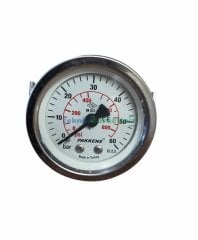 Ø50mm 0-60 Bar Panotip Arkadan Bağlantılı Genel Amaçlı Kurutip Manometre, Basınç Göstergesi CL2,5 PAKKENS