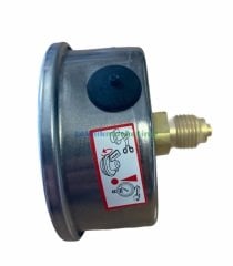 Ø63mm -1 / +1,5 Bar Arkadan Bağlantılı Gliserinli (Sıvı Dolgulu) G1/4'' ManoVakummetre CL2,5 PAKKENS