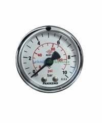 Ø50mm 0-10 Bar Arkadan Bağlantılı Genel Amaçlı Kurutip Manometre, Basınç Göstergesi CL2,5 PAKKENS