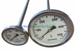 500 C° Derece Fırın,Bahçe,Pizza,Pide,Ekmek,Köy,Kara,Taş Fırın Termometresi PAKKENS
