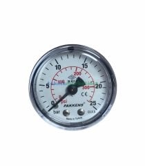 Ø50mm 0-25 Bar Arkadan Bağlantılı Genel Amaçlı Kurutip Manometre, Basınç Göstergesi CL2,5 PAKKENS