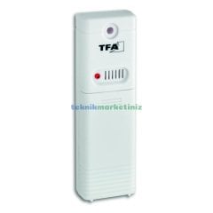 Saatli, Kablosuz Transmitterli, Telsiz, Dış Ortam ve İç Ortam Sıcaklık Ölçer Termometre TFA Dostmann ''PRISMA'' 30.3063.01 TM832.1010.01