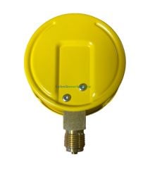 Ø100mm -160/0 mmWS Alttan Bağlantılı Kapsül Diyaframlı Vakummetre, Vakum Göstergesi Kurutip G1/2'' CL1,6 PAKKENS