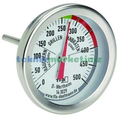 500 C° BBQ, Barbekü, Mangal, Smoker, Duman Fırını, Izgıra, Fırın Termometresi TFA Dostmann 14.1029 TM832.1024